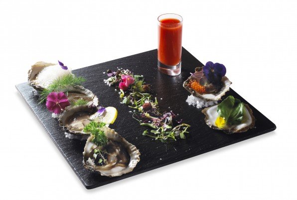 Ostres extra gallegues, sensacions de Bloody Mary, aire de r