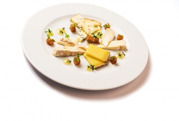 Selection of fine cheeses ... Brie de Meaux. I had 30 months of healing, Reblochon, Stilton and quince.
